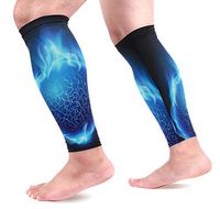 Anmarco Fire Ball Sports Calf Compression Sleeves Leg Compression Socks Calf Guard for Running, Cycling, Maternity, Travel, Nurses