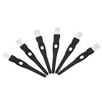 QJSDM Cleaning Sponge 10pcs Nylon Dust Brush Keyboard Gap Brushes for Drinking Straws Glasses Keyboards Cleaning Brushes Shaver/Razor Clean Tools,Black+White
