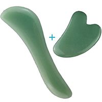 Gua sha Board,Dancepanda Scraping Massage Tool,Super Smooth Jade Stone,Scraping Board Hand Made Guasha Tool for Facial Body Skin Care Treatment Friction Reduced
