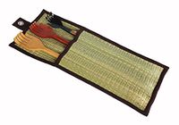 Fingers Back Scratcher Hand Wooden Bamboo 3 Piece 15", 16" Best Massager Handmade Set for Itching Relief, Natural Traditional Body Relaxation Tool in Woven Wall Hanging. (Black Red Wood Colour)