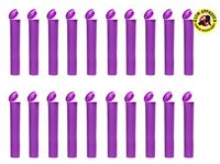 EZtube 20-Pack Squeeze Top Joint Blunt Cigarette Doob Tube Holder Waterproof Airtight Smell Proof Odor Sealing Container (Purple, Small)