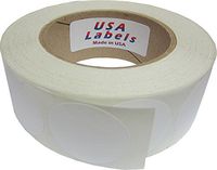 1.5" Wafer Tab Seals - Roll of 1,000 (White)
