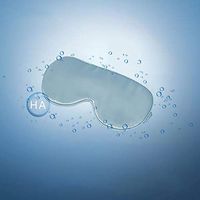 THXSILK Hyaluronic Acid Silk Sleep Mask, 100% Mulberry Silk HA Eye mask Blindfold for Full Night Sleep, Travel, Nap - Light Blue