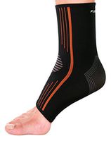 Foot and Ankle Compression Sleeve Basketball with Arch Support for Plantar Fasciitis,Achilles Tendon Swelling Heel Spurs Super Breathable (M Single)