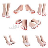 FootCarely Toe & Bunion Relief Package (Pack of 15) - Toe Straightener, Separator, Spreader, Corrector, Protector, Spacer & Stretcher - Bunion Night Splint, Shield, Support, Cushions, Bootie & Sleeve
