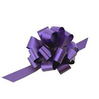 Purple Decorative Gift Pull Bows - 5" Wide, Set of 10, Christmas Ribbons, Cancer Awareness, Fundraiser, Memorial, Mardi Gras