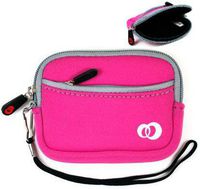 - Kroo Pink Mini-Suit Camera Sleeve *LOOSE-FIT* for Sony Cybershot W330 DSC-W330/L (+ 1pc Lost-n-Found ID Tag) ..... Best Selling Case on Amazon!