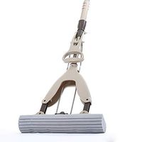 Sponge Mop With Absorbent Heads Refills Easy Clean For Home Kitchen Hardwood Laminate Wood Ceramic Tiles Floor Cleaning (Color : Gray, Size : 127cm)