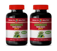 Brain Vitamins Memory for Adults - Asparagus Young Shoots Extract - antioxidant Weight Loss - 2 Bottles 200 Capsules