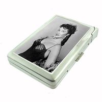 Perfection In Style Metal Cigarette Case with Built in Lighter Vintage Saloon Ladies Design 006