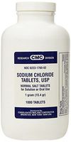 Sodium Chloride USP Normal Salt 1000 Tablets 1 Gram