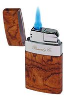 Brizard & Co Venezia Wood Wrapped Single Jet Fleur de Lis Flame Lighter (Bubinga)