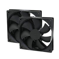 Yohii 2Pcs 120mm/4.72 Inch Box Fan Long Standby Sleeve Bearing Silent Fan for Computer ROCF-13001 Ultra-Quiet Cooling Standard Chassis Fan