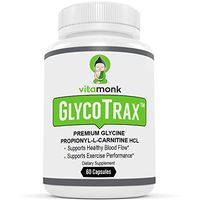 GlycoTrax™ - High Absorption GPLC Supplement - No Artificial Fillers - GPLC Glycine Propionyl-L-Carnitine Capsules by Vitamonk™ - Supplements to Support Healthy Blood Flow - 60 Capsules