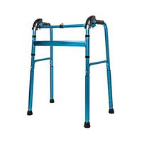 Lqdpdd Elderly People Walker Height Lightweight Walker Handicap Walking Mobility Aid Adjustable Height (20-Level Adjustment) Aluminum Rollator Walker