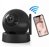 [2019 Upgraded] IP Home Camera, 1080P Wireless Indoor Security Surveillance System with Night Vision for Home/Office/Baby/Nanny/Pet Monitor with iOS, Android App Dome Camera