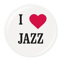 I Love Jazz Button Pack of 4