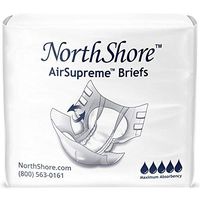 NorthShore AirSupreme Incontinence Tab-Style Briefs, X-Large, Pack/15