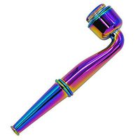Detachable Zinc Alloy Tube, with Lid Dual-Use Integrated Plating Multicolored Weed Tube, Portable Pipe, Fine Metal, Men, Dad Gift