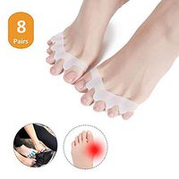 Y-only Toe Separators for Bunion Corrector Plantar Fasciitis Hammer Toes Yoga Sports Original Gel Toe Spacers Stretchers Straightener Spreaders Pads Small Toe Protectors 8 Pairs