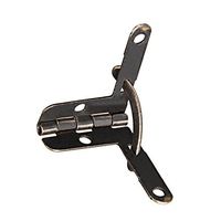 uxcell Concealable Quadrant Hinge 28mmx22mm Foldable Bronze Tone Humidor Boxes Wine Cigar Case Fittings 8pcs