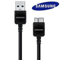 Samsung USB 3.0 5-Feet Data Charge Sync Cable for Samsung Galaxy Note 3/Galaxy S5 - Non-Retail Packaging - Black