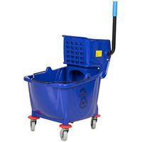 Janitorial 36 Qt. Mop Bucket & Wringer Combo (Blue)