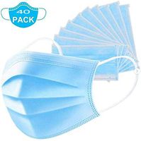 40Pcs Facial Tissue Disposable Face Cover 3-Ply Mouth Cover, Paper Towels
