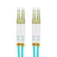 Jeirdus 3Meters 10ft LC to LC Duplex 10Gb OM3 Fiber Optic Cable Jumper Optical Patch Cord 50/125 Multimode LC-LC