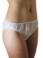 Womens Disposable Briefs - 30-Pack - for Travel - Hospital Stays - Emergencies - Hospital Stays (Hips: Large 42-46, White)