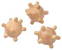 Goda Acupressure Wood Massage Balls (Set of Three)