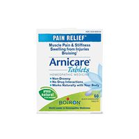 Boiron Arnicare - Muscle Pain and Stiffness - Swelling from Injuries - Non Drowsy Homeopathic Medicine - 60 Tablets (Pack of 2)