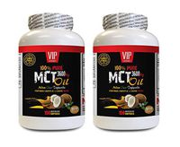 Cholesterol Support Supplements - MCT Oil 3600 Mg - Keto Formula - 100% Pure - Medium Chain triglycerides Capsules - 2 Bottles 300 Softgels