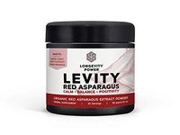 Levity, 100% Organic Red Asparagus Root Extract Powder, 10:1 Concentration, 'Fly Above Stress,' 20 Servings (60g/2.1oz)