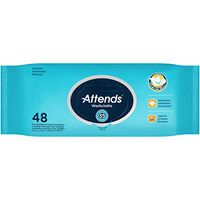 Attends Incontinence Care Scented Washcloths, 48 Count (Pack of 12)