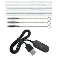 Charger Compatible with Px 3 & Px 2, [6+3]Pipe Cleaners Hard Bristle and Black Brush for Cleaning