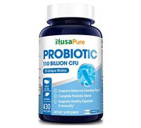 Probiotics 110 Billion CFU Per Veggie Caps 13 Strains - 30 Capsules (Non-GMO & Gluten Free) Supports Healthy Digestion and Gut Bacteria Balance