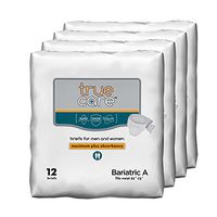 True Care Ultimate Absorbency Bariatric Incontinence Briefs, Size A, 48 Count