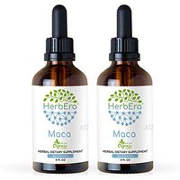 Maca A120 (2pcs) Alcohol Herbal Extract Tincture, Super-Concentrated Organic Maca (Lepidium Meyenii) Dried Root (2x4 fl oz)