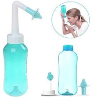 JiaUfmi 300ML Nasal Wash System Adults Children Nasal Irrigation Rinse Bottle Neti Pot for Colds, Sinus, Allergy Symptoms Relief