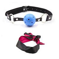 LMD JUDRR Leather Mouth plug diamond pattern hollowed-out ball stage property