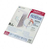 C-Line 05557 Sheet Protectors with Index Tabs, Heavy, Clear Tabs, 2-Inch, 11 x 8 1/2, 5/ST