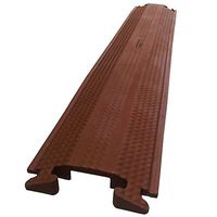 Electriduct Home 'n' Office Small Drop Over Cord Protector - 36" (3 Feet) Wire Cover - Brown
