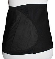 Safe n' Simple Unisex Ostomy Hernia Support Belt, Stoma Hernia Belt, 10.25", Black, Medium