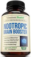 Nootropic Brain Booster with Copper. Memory, Mind, Focus. Promotes Concentration, Cognition and Mental Performance. Boosts Metabolism and Energy. Non-GMO Supplement with GABA, DMAE, Bacopa, Vitamins
