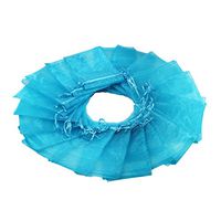 100Pcs 4x6 Inches Sheer Drawstring Organza Jewelry Pouches Wedding Party Christmas Favor Gift Bags (Turquoise Blue)