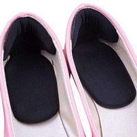 Zronji 1 Pair Unisex Removable Silicone 2-in-1 Heel Pad Half Insole Insoles