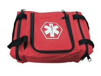 First Aid Responder EMS Emergency Medical Trauma Bag EMT, Fire Fighter, Police Officer, Paramedics, Nurse (Red)