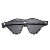 Briviee Leather Blindfold Mask Eye Mask for Halloween Stage Props for Prom Role Play