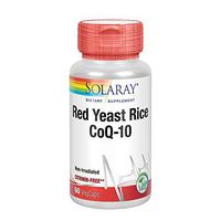 Solaray Red Yeast Rice Plus COQ-10 Supplement, 60 Count
